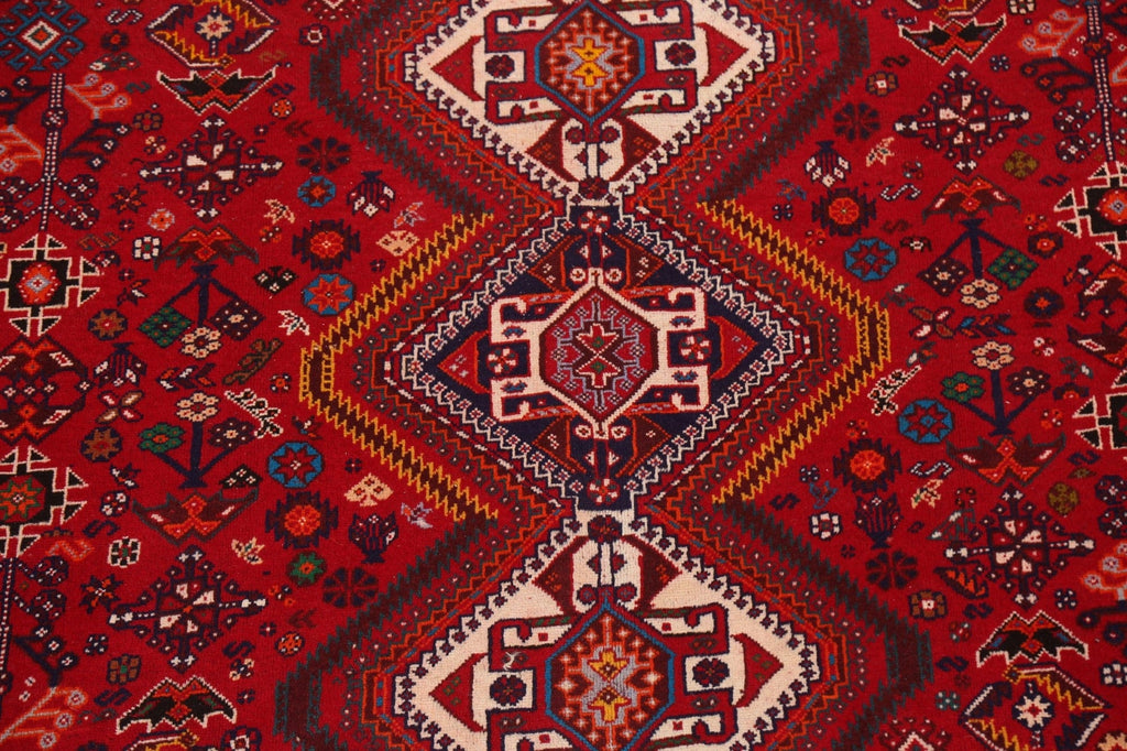 Tribal Geometric Shiraz Kashkoli Persian Area Rug 8x11