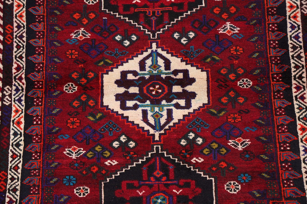 Handmade Wool Shiraz Persian Area Rug 4x5