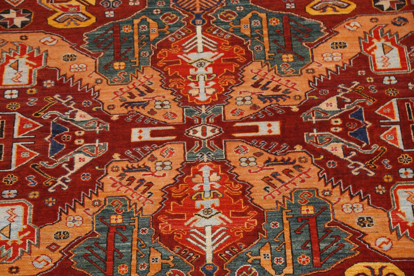 Vegetable Dye Red Ziegler Oriental Area Rug 9x12