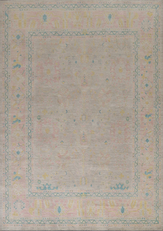 Vegetable Dye Muted Oushak Turkish Area Rug 8x10