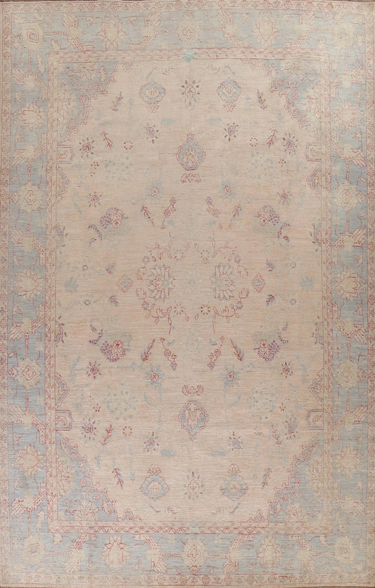 Vegetable Dye Oushak Turkish Area Rug 10x14