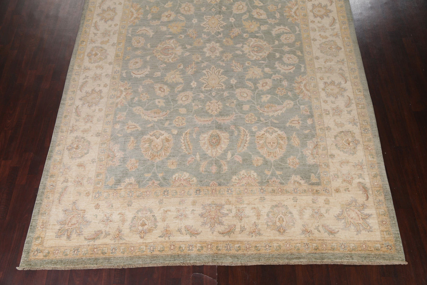 Vegetable Dye Oushak Handmade Wool Rug 10x14