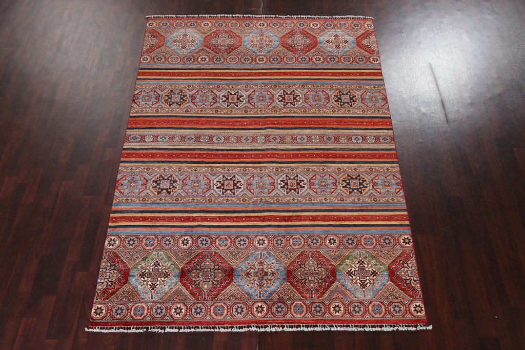 Vegetable Dye Super Kazak Oriental Rug 7x9