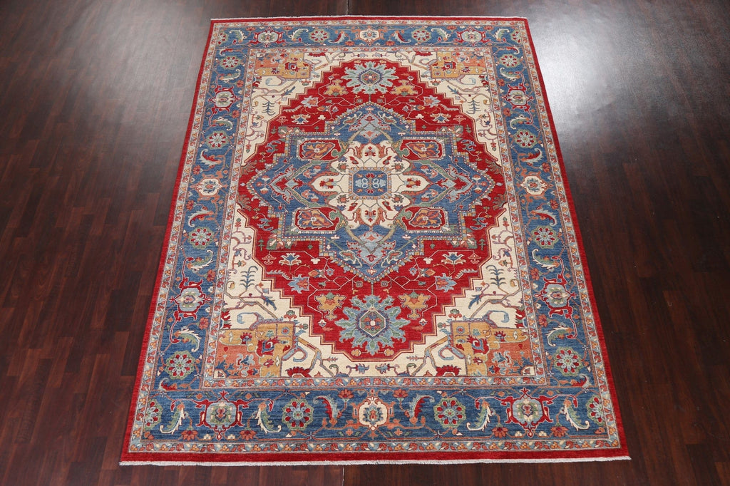 Vegetable Dye Heriz Serapi Oriental Wool Rug 9x12