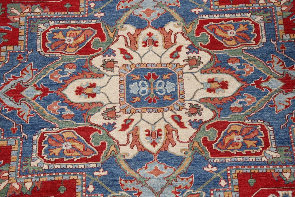 Vegetable Dye Heriz Serapi Oriental Wool Rug 9x12