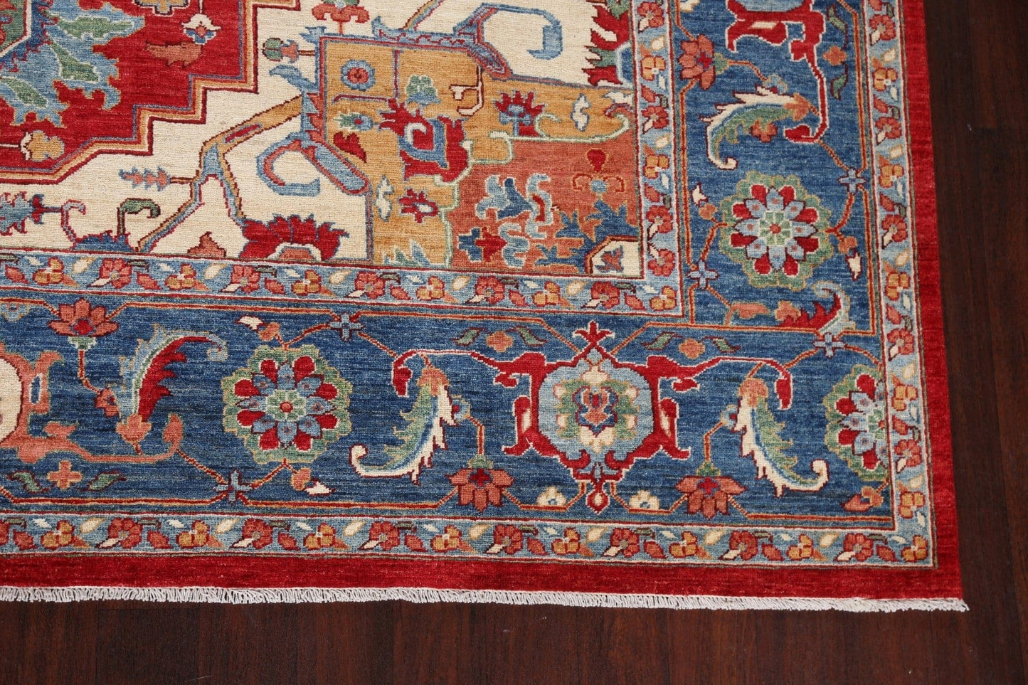 Vegetable Dye Heriz Serapi Oriental Wool Rug 9x12