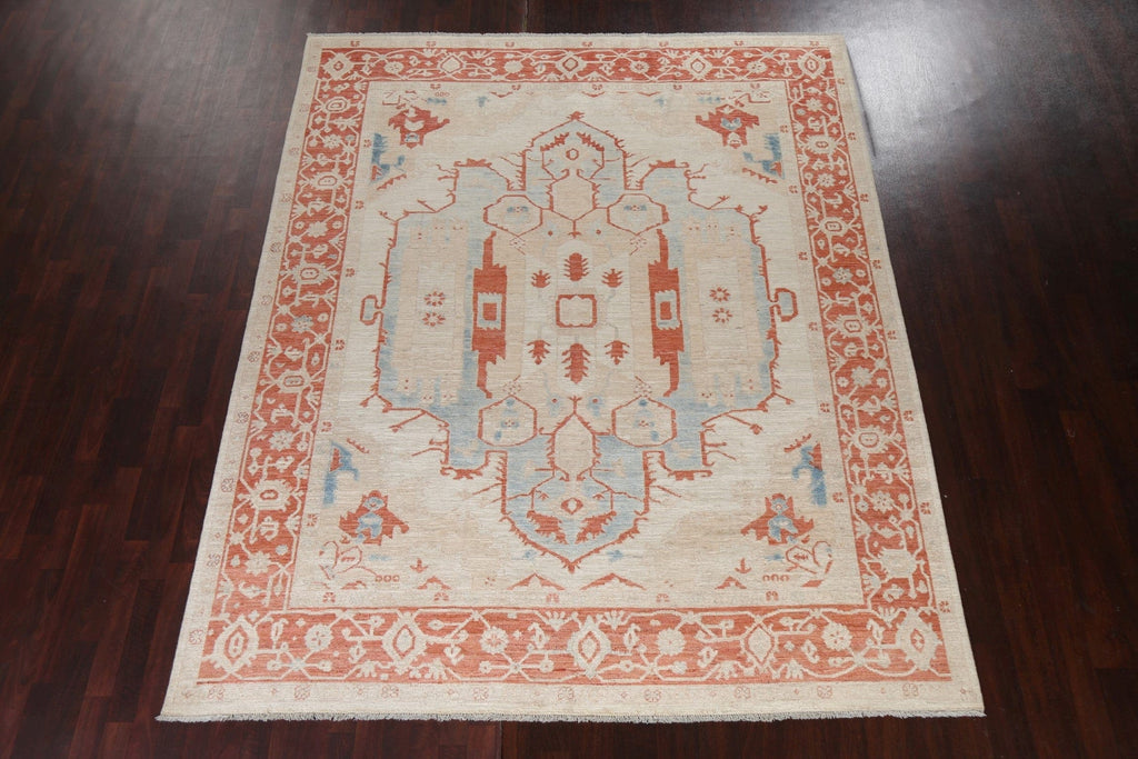 Vegetable Dye Oushak Oriental Area Rug 8x10