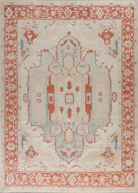 Vegetable Dye Oushak Oriental Area Rug 8x10