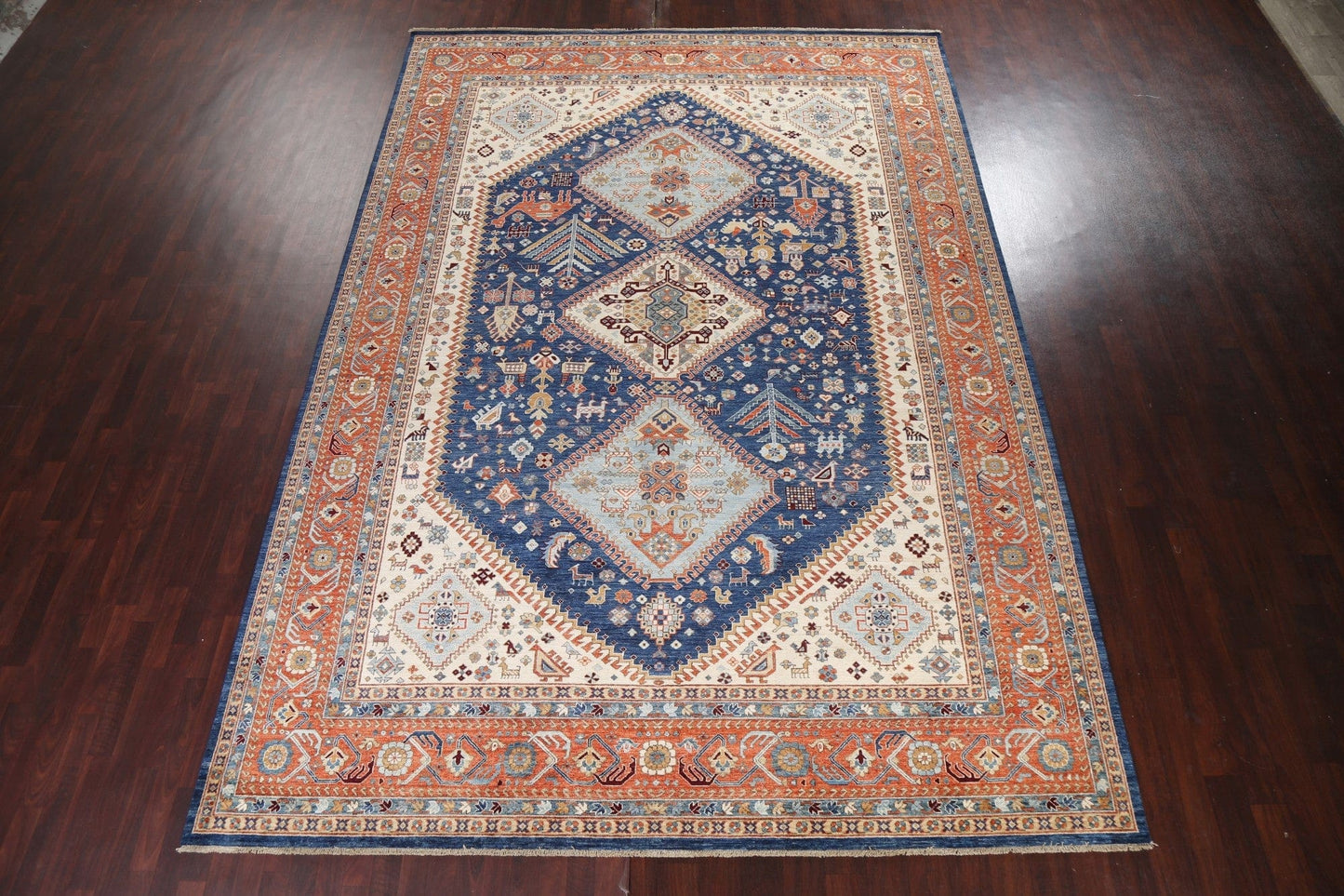 Vegetable Dye Yalameh Handmade Persian Rug 10x14