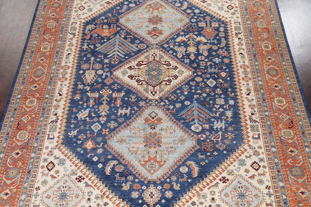 Vegetable Dye Yalameh Handmade Persian Rug 10x14