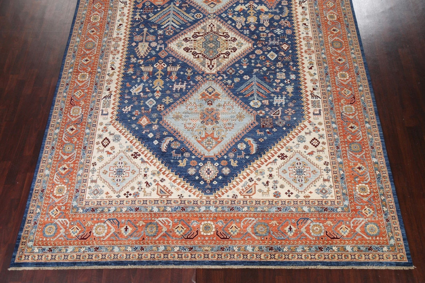 Vegetable Dye Yalameh Handmade Persian Rug 10x14