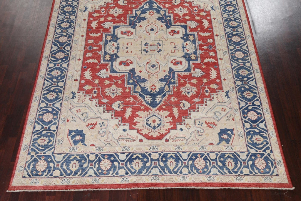 Vegetable Dye Heriz Serapi Wool Oriental Rug 9x12