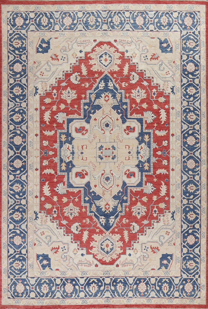 Vegetable Dye Heriz Serapi Wool Oriental Rug 9x12