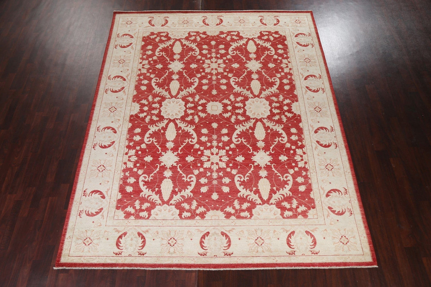 Vegetable Dye Chobi Peshawar Wool Oriental Rug 9x11