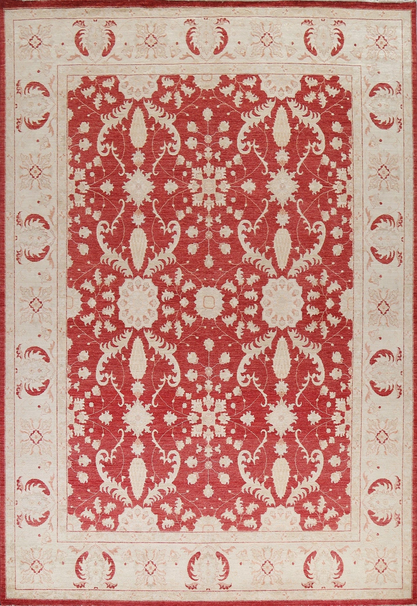 Vegetable Dye Chobi Peshawar Wool Oriental Rug 9x11