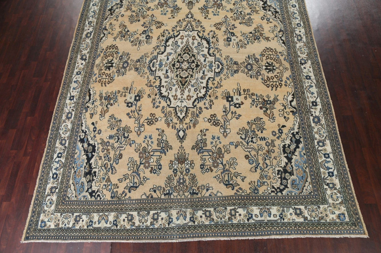 Vintage Wool Hamedan Persian Rug 11x13