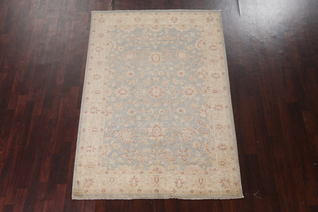 Vegetable Dye Ziegler Wool Oriental Area Rug 5x7