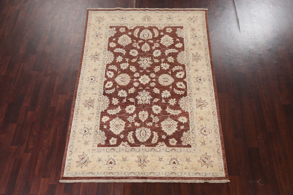 Vegetable Dye Chobi Peshawar Oriental Rug 6x8