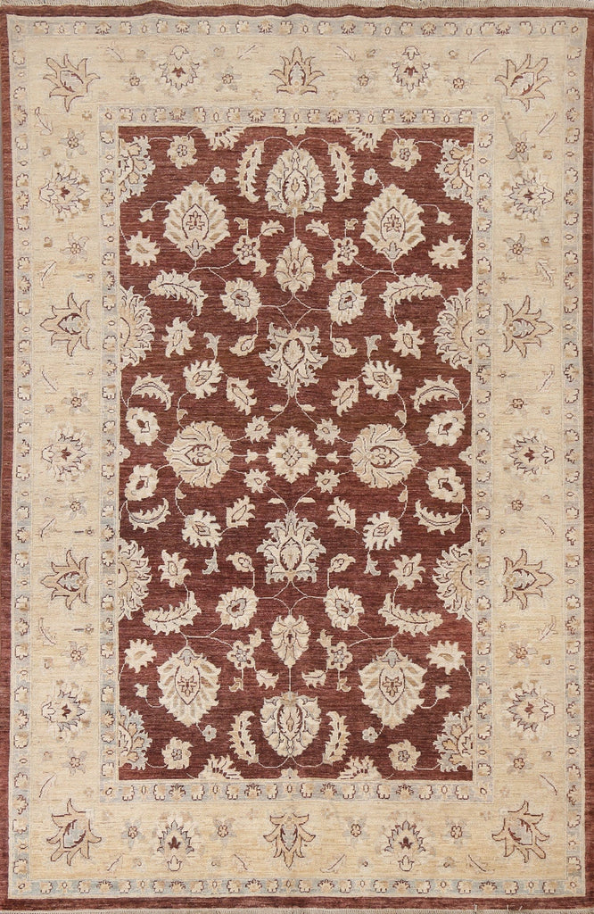 Vegetable Dye Chobi Peshawar Oriental Rug 6x8