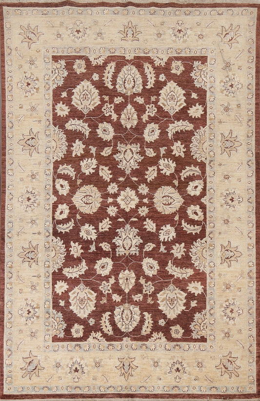 Vegetable Dye Chobi Peshawar Oriental Rug 6x8