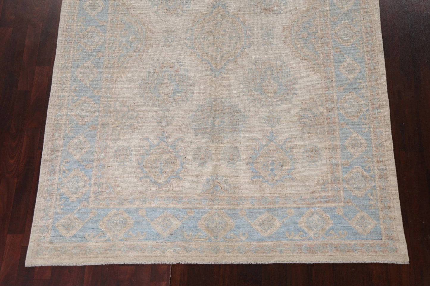 Vegetable Dye Oushak Wool Turkish Rug 6x9