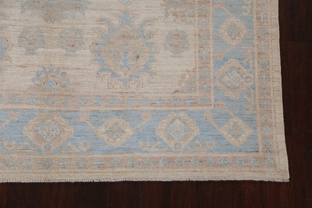 Vegetable Dye Oushak Wool Turkish Rug 6x9