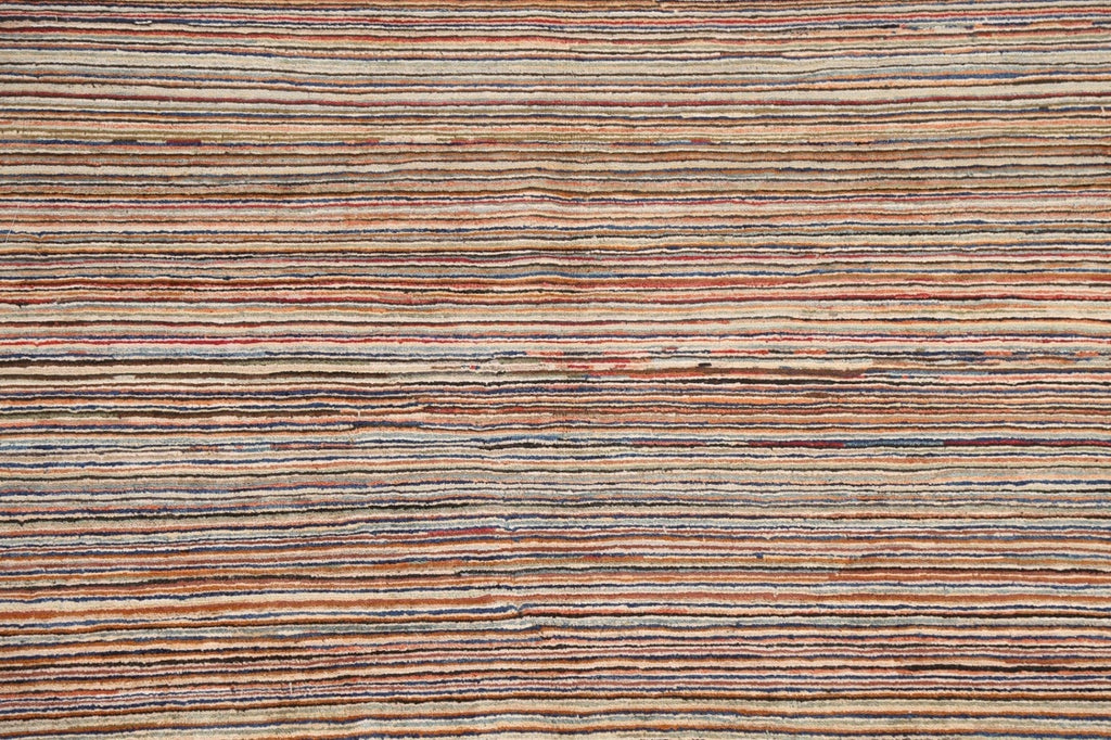 Striped Gabbeh Kashkoli Oriental Area Rug 5x7