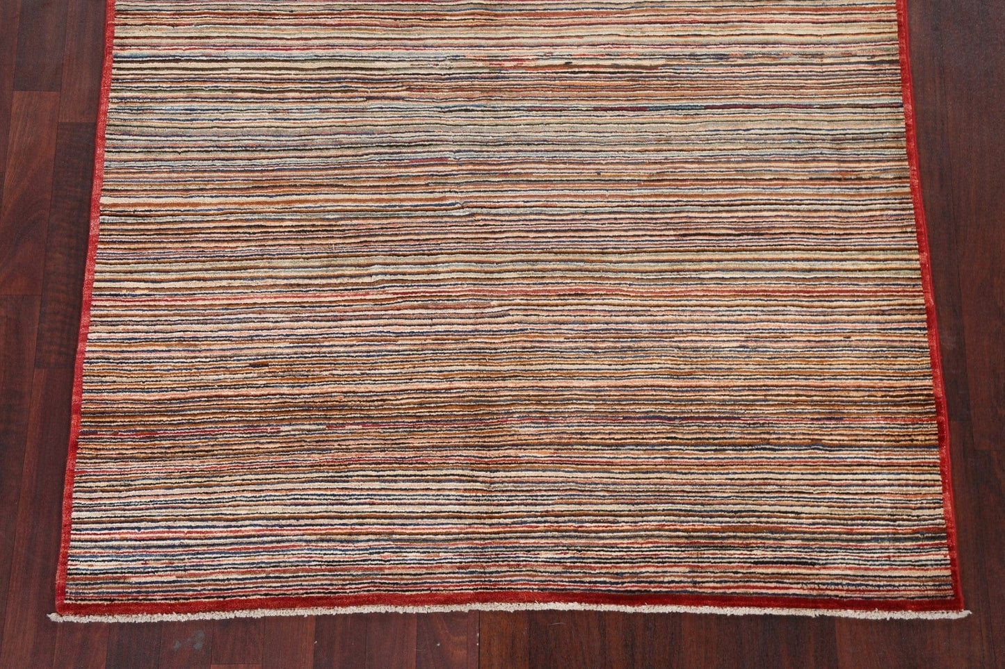 Striped Gabbeh Kashkoli Oriental Area Rug 5x7