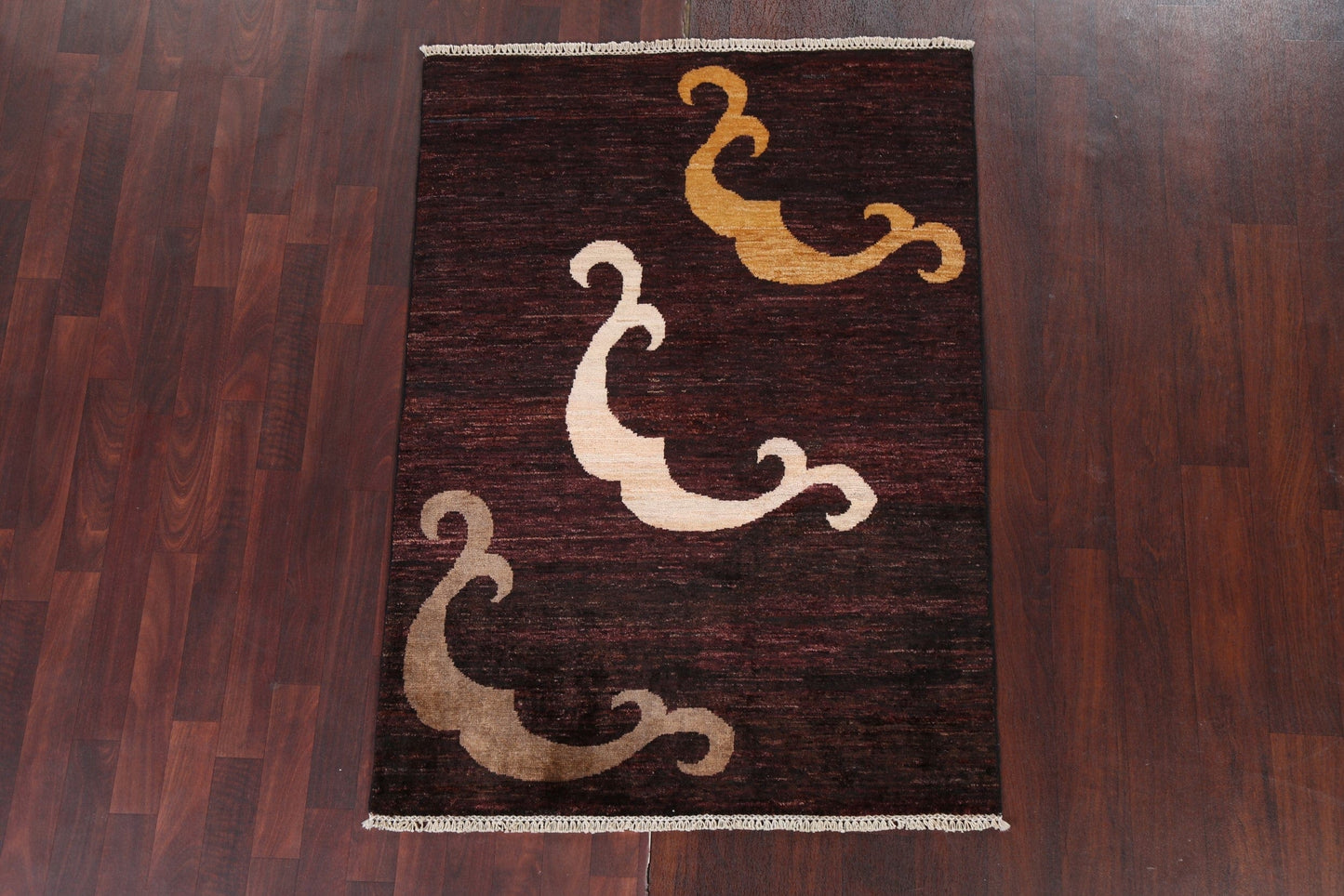 Contemporary Gabbeh Persian Area Rug 4x5