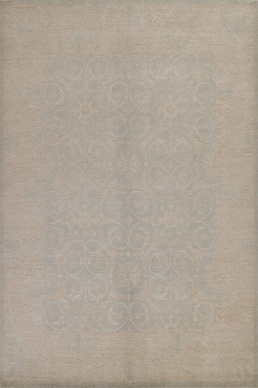 Vegetable Dye Muted Khotan Wool Turkish Rug 8x10