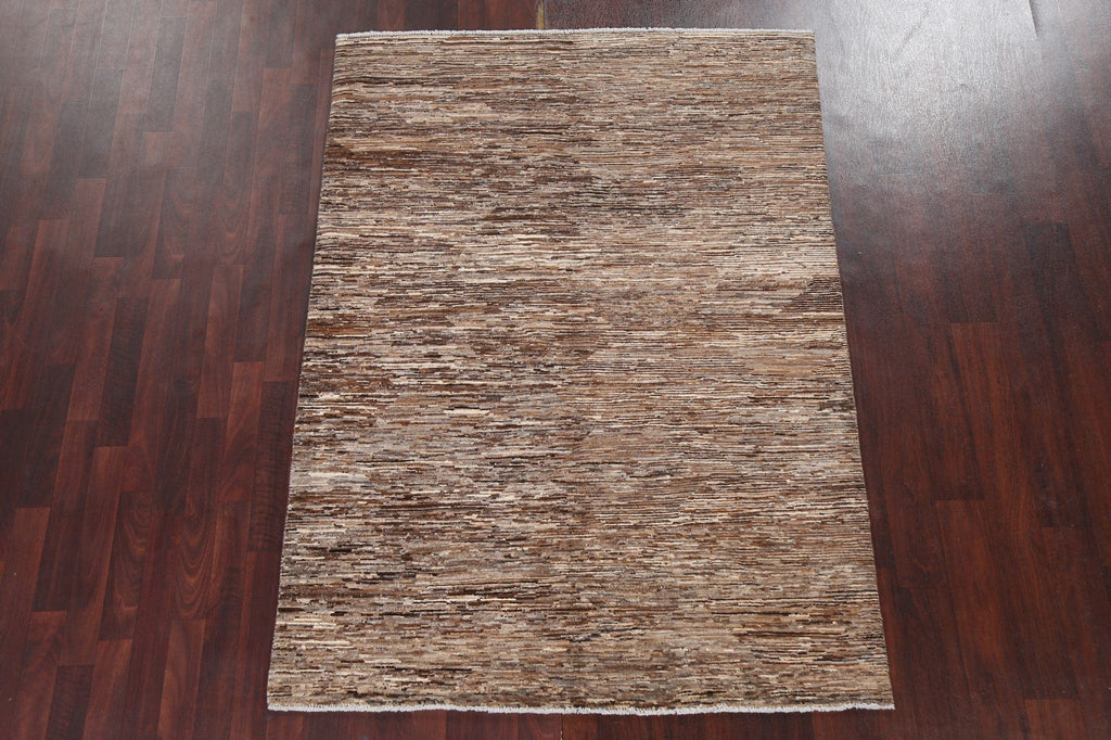 Contemporary Gabbeh Kashkoli Oriental Area Rug 5x7