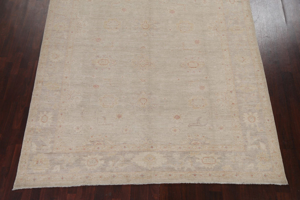 Vegetable Dye Oushak Wool Turkish Rug 8x10