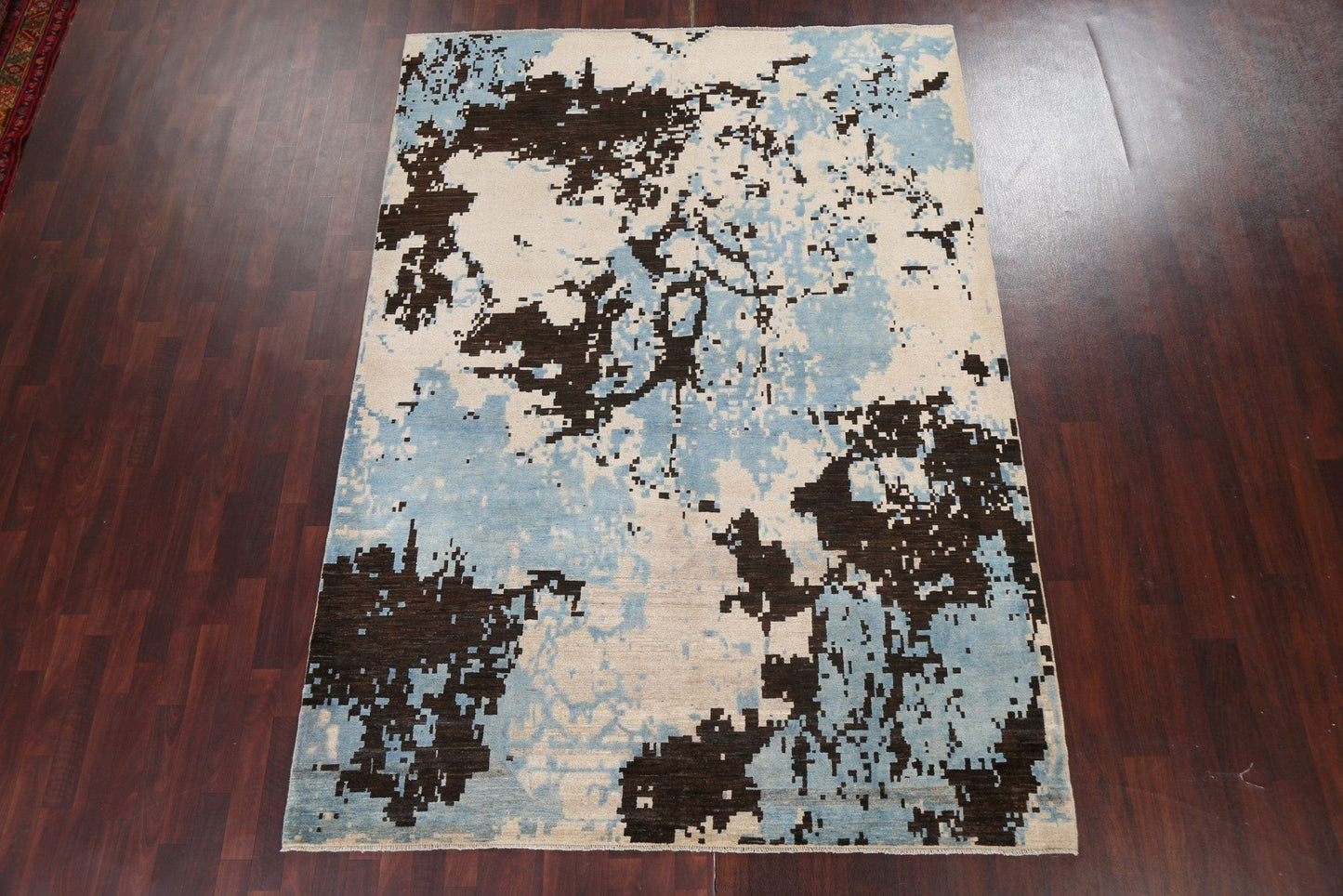 Handmade Wool Abstract Oriental Area Rug 7x10