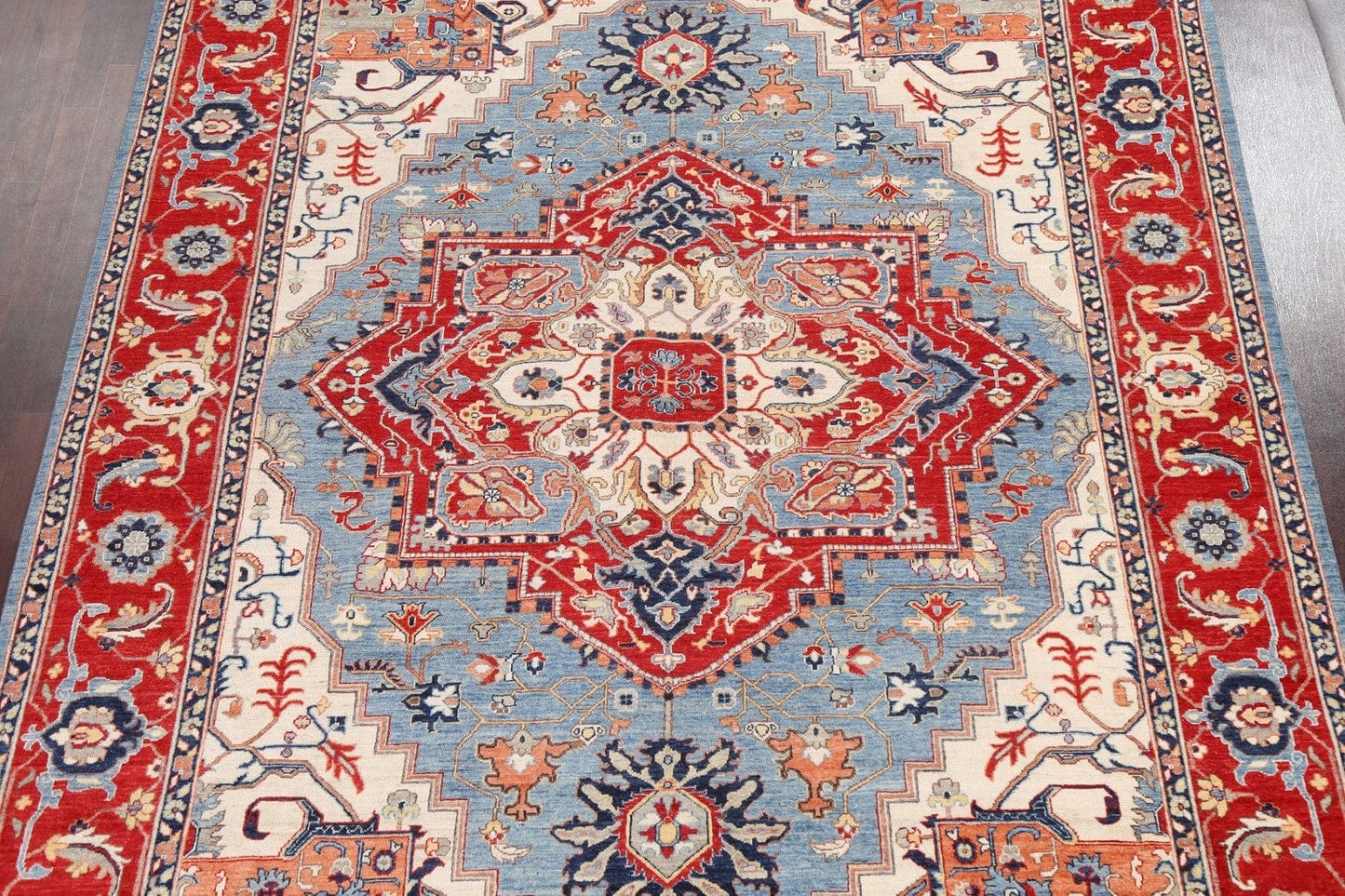 Vegetable Dye Heriz Serapi Oriental Area Rug 8x11