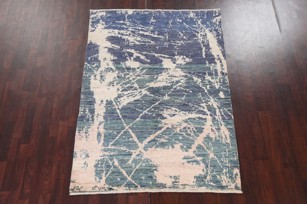 Handmade Wool Abstract Oriental Area Rug 5x7