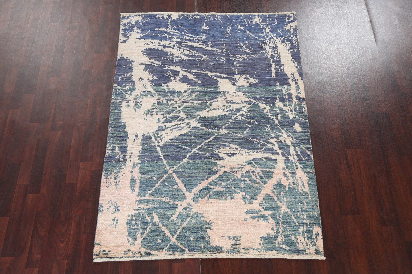 Handmade Wool Abstract Oriental Area Rug 5x7