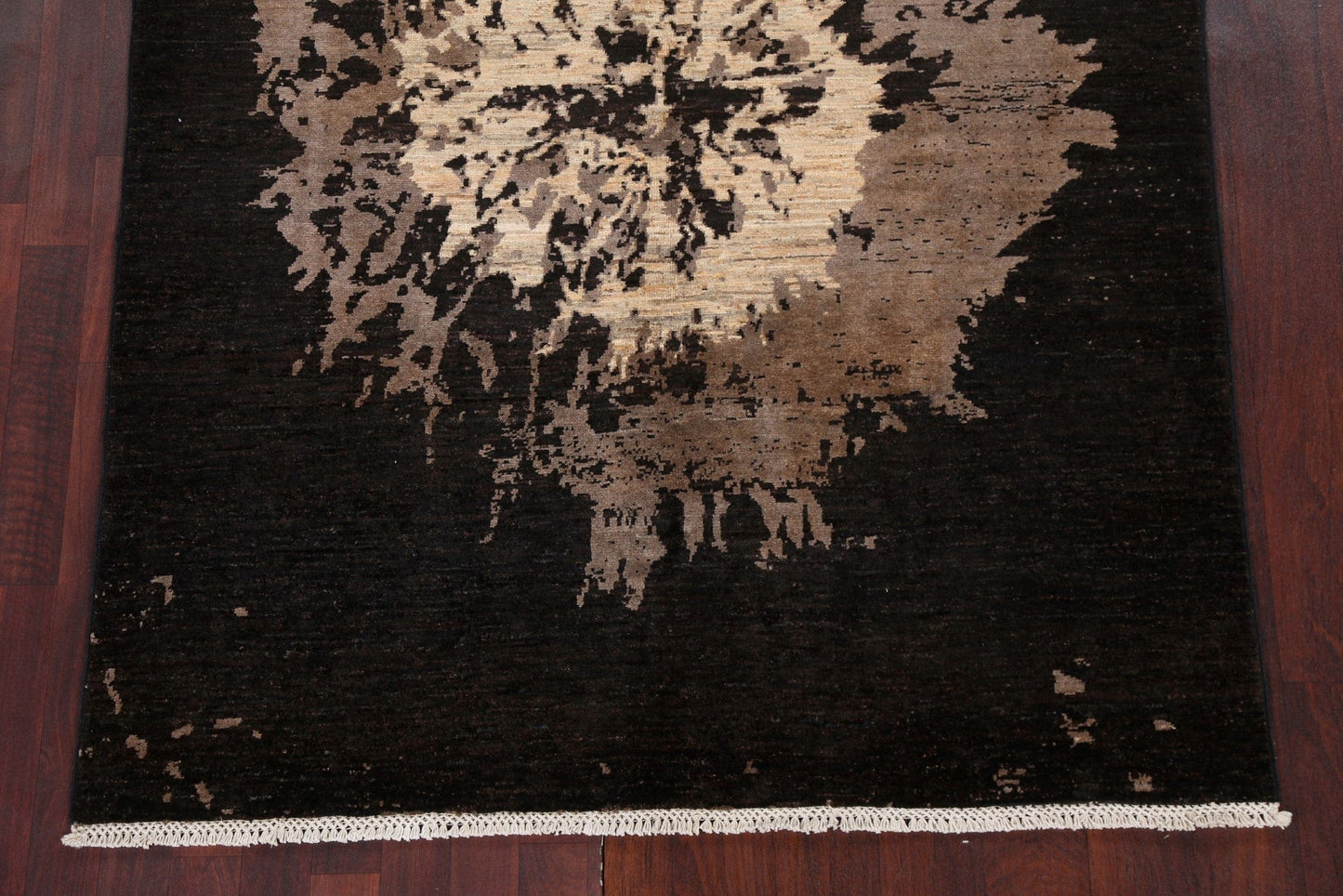 Vegetable Dye Abstract Wool Gabbeh Persian Area Rug 5x6