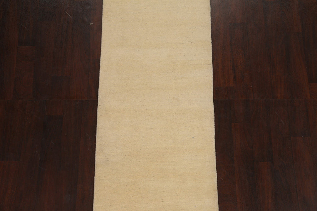 Handmade Wool Gabbeh Persian Runner Rug 3x8