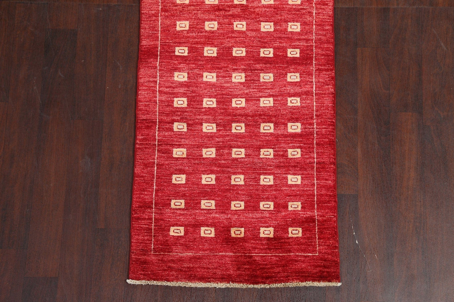 Geometric Gabbeh Kashkoli Oriental Runner Rug 3x8