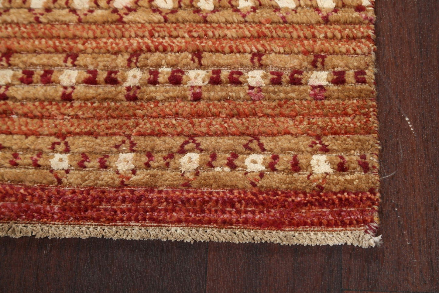 Striped Runner Gabbeh Kashkoli Oriental Rug 3x8