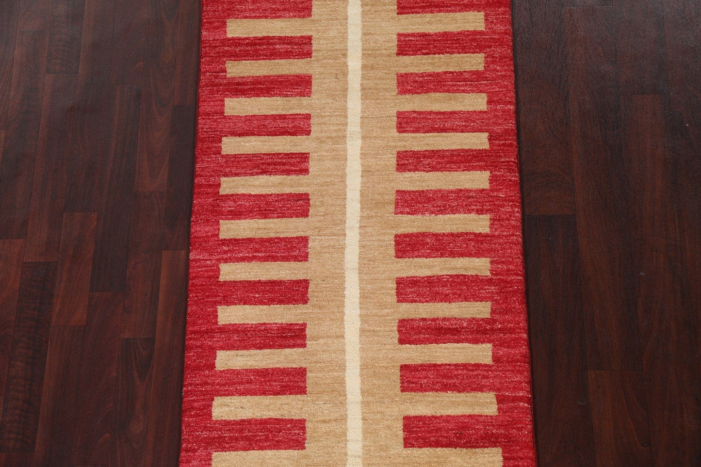 Handmade Wool Gabbeh Kashkoli Oriental Runner Rug 3x7