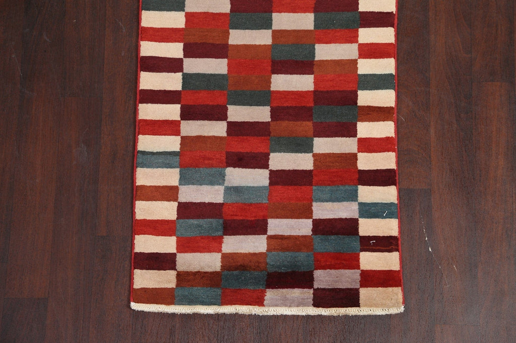 Handmade Gabbeh Kashkoli Oriental Runner Rug 3x8