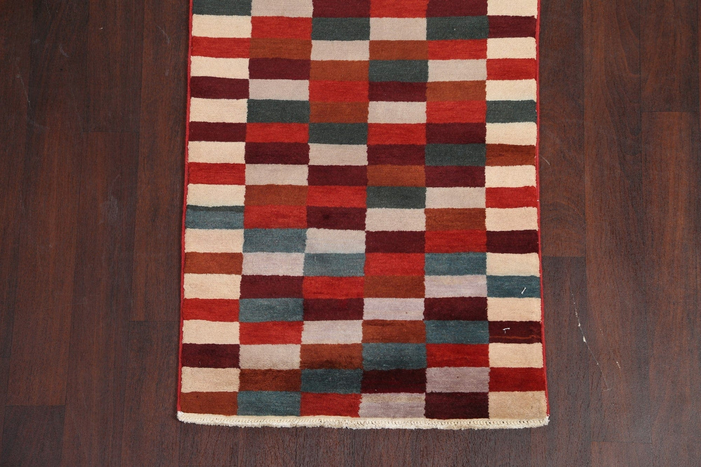 Handmade Gabbeh Kashkoli Oriental Runner Rug 3x8