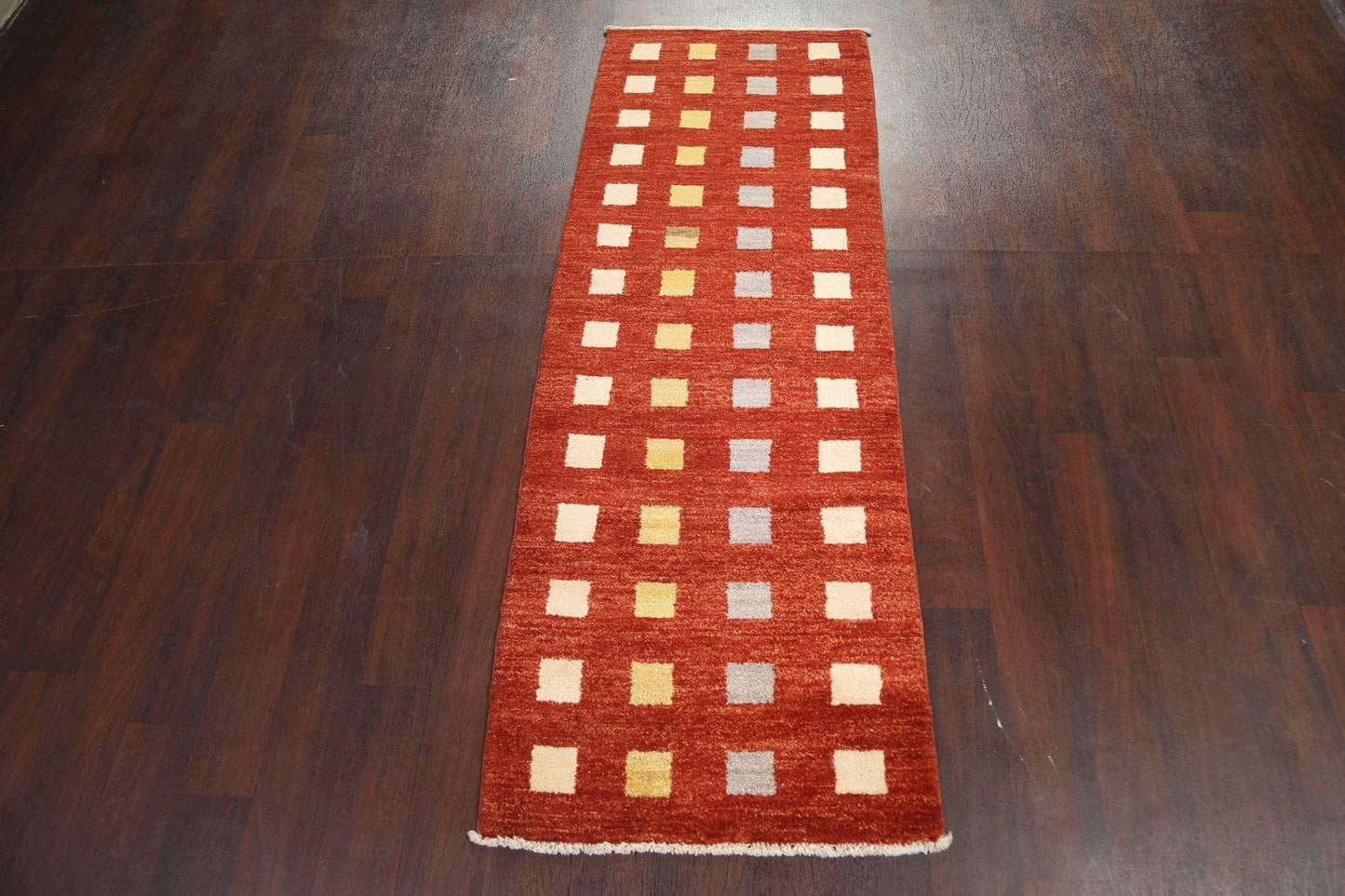 Contemporary Gabbeh Kashkoli Oriental Runner Rug 2x6