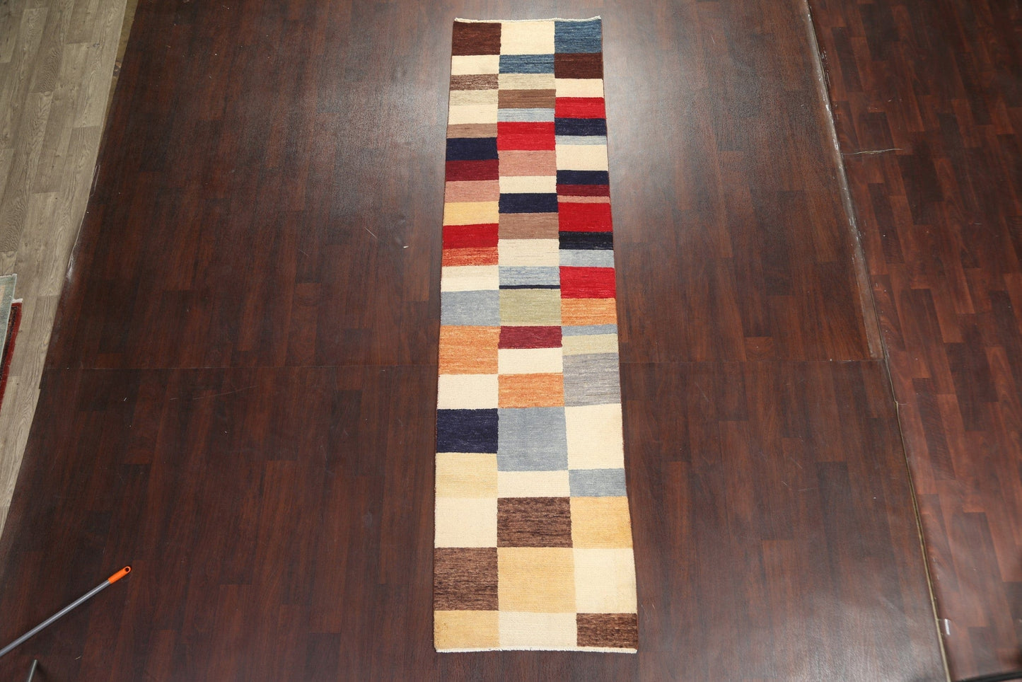 Modern Wool Gabbeh Kashkoli Oriental Runner Rug 3x10