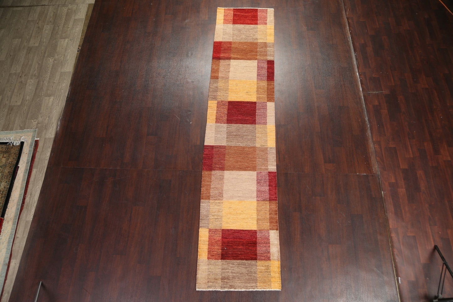 Modern Wool Gabbeh Kashkoli Oriental Runner Rug 3x12