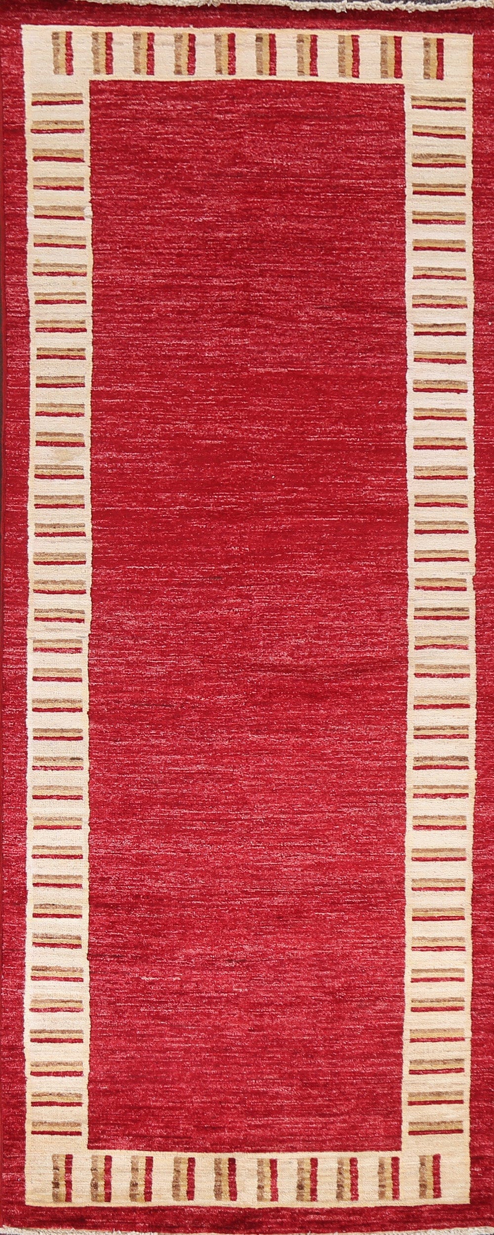 Handmade Red Gabbeh Kashkoli Oriental Runner Rug 3x8