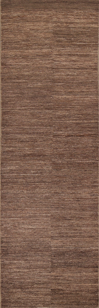 Brown Gabbeh Kashkoli Oriental Runner Rug 3x10