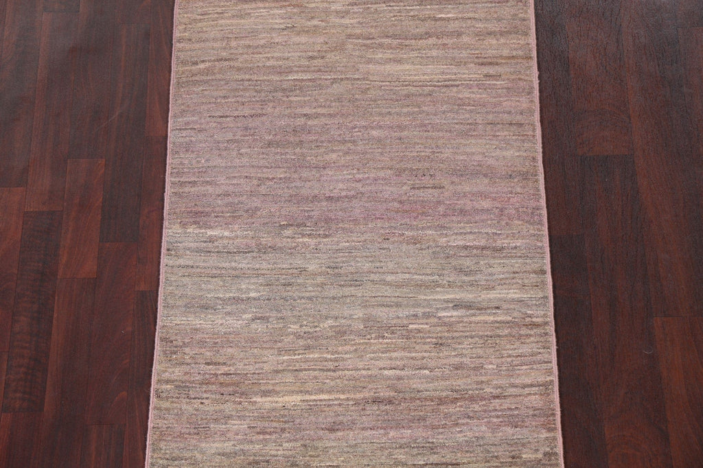 Modern Gabbeh Kashkoli Oriental Runner Rug 3x10