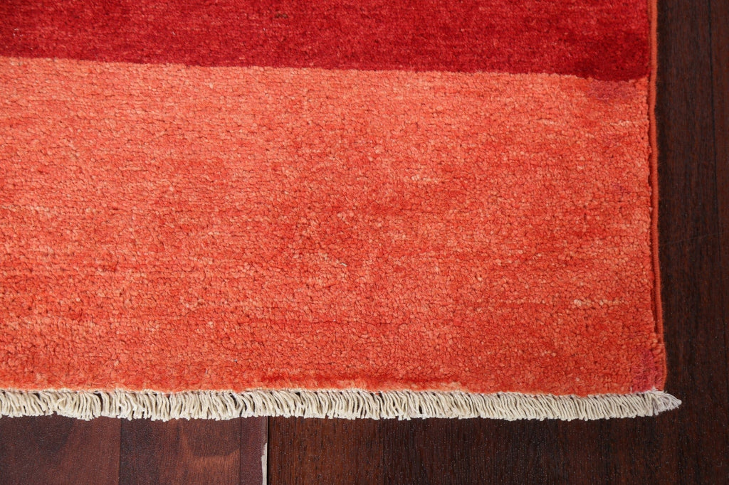 Modern Wool Gabbeh Kashkoli Oriental Runner Rug 3x10